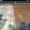 weather beaten cedar deck