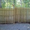 washed fence before staining