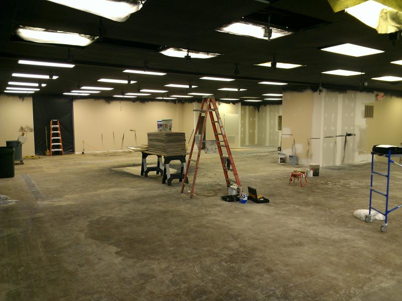 The cycle exchange's new location while we were making progress.